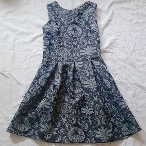 LA PATEAU BLUE SLEEVELESS SCUBA DRESS SIZE 42